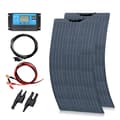 Miniatyrbillede 2 af 2: Fleksibelt Solpanel Kit, 200W Nominel Kapacitet, Letvægtsdesign,12V 24V 200W sæt