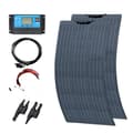 Miniatyrbillede 1 af 2: Fleksibelt Solpanel Kit, 200W Nominel Kapacitet, Letvægtsdesign,12V 24V 200W sæt