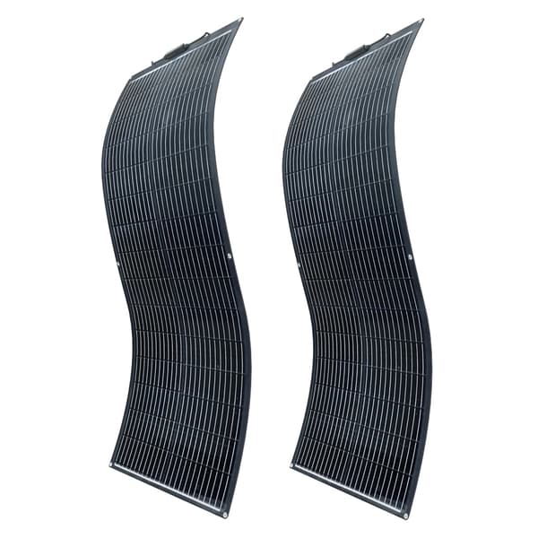 Fleksibel Solpanel, 100W/200W Kapacitet, Høj Effektivitet, Vandtæt Design,200W(2x100W)