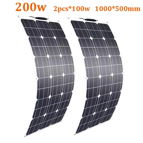 Flexibel solpanel, 240W maximal effekt, lättviktsdesign,200w 2st 100w-a
