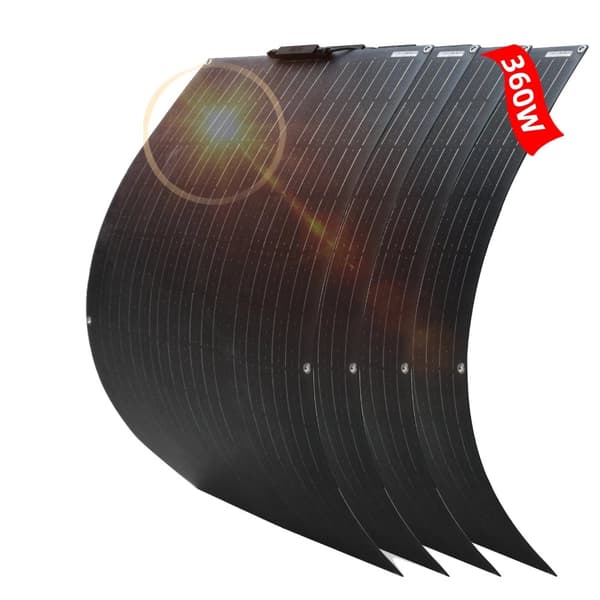 Solpanel, Hög effektivitet 24%, Flexibel design,360W ETFE-panelen