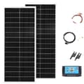 Miniatyrbillede 1 af 2: Stiv solpanel, 200W maksimal effekt, 24% effektivitet,12V 200W sæt