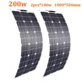 Miniatyrbillede 2 af 2: Fleksibel Solpanel, 240W Maksimal Effekt, Letvægtsdesign,200w 2stk 100w