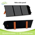 Miniatyrbillede 2 af 2: Bærbar solpanel, 100W output, 18V spænding,SP100W