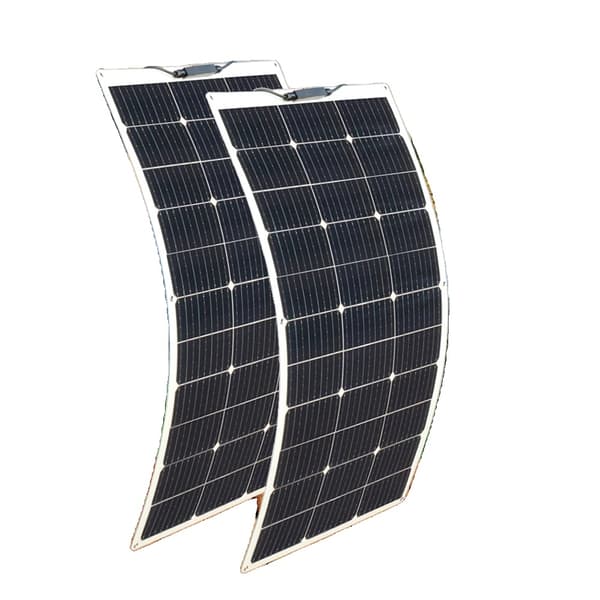 Fleksibel Solpanel, Høj Effektivitet, Vandtæt Design,200w 2stk 100w