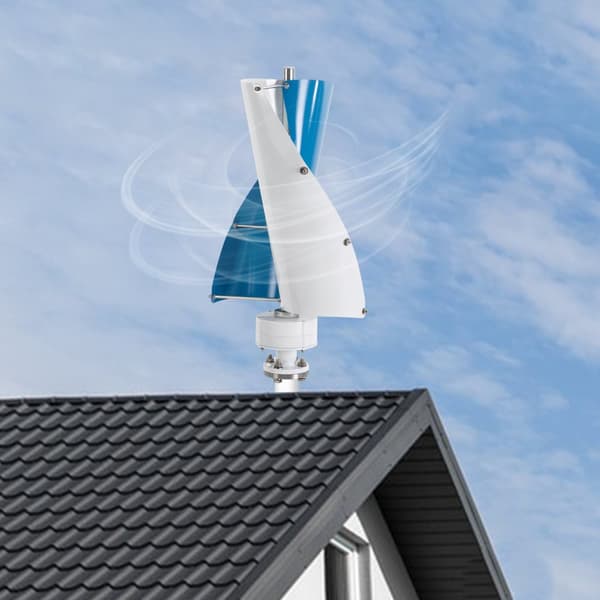Vertikalaxlad vindkraftverk, 500W effektgenerering, låg ljudnivå, enkel montering