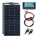 Miniatyrbild 1 av 2: Flexibel solpanel, hög modulverkningsgrad 24%, lättviktsdesign,12V 200W solarkit