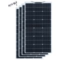 Miniatyrbillede 1 af 2: Fleksibel Solpanel, Høj Modul Effektivitet 24%, Letvægtsdesign,4stk solpanel