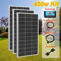 Miniatyrbillede 2 af 2: Solpanel, 600w maksimal effekt, monokrystallinsk effektivitet 21,8%, vejrbestandigt design,450w 3stk 150w sæt