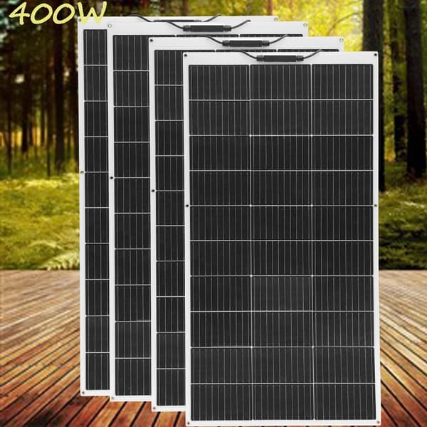 Flexibel solpanel, 100W effektutgång, hög omvandlingseffektivitet,400W Solarpanel