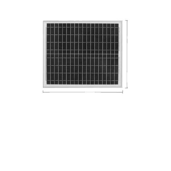Solpanel, 20W effektutgång, kompakt storlek,Poly 18V 20W