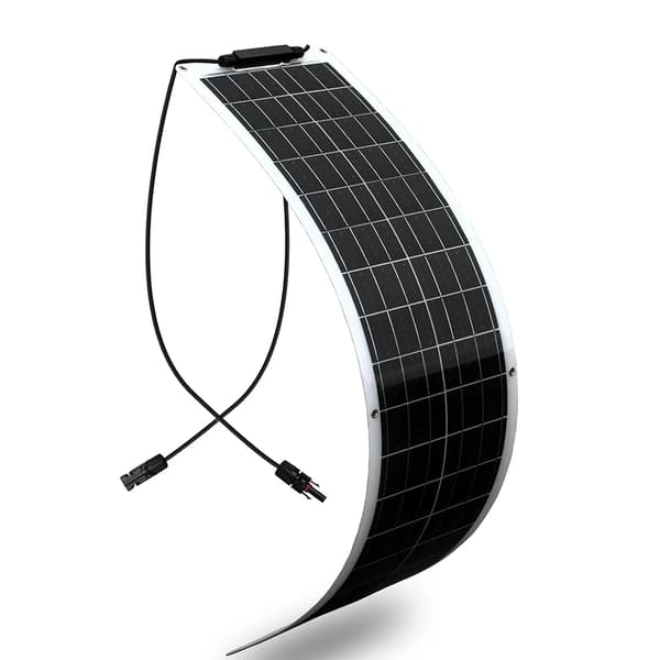 Flexibel solpanel, hög effektivitet 24%, lättviktsdesign,Vit 50W 19.8v