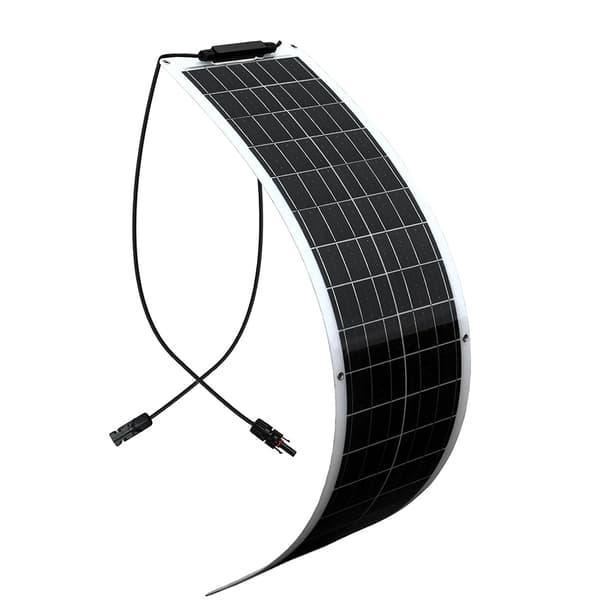 Flexibel solpanel, hög effektivitet 24%, lättviktsdesign,Vit 50W 19.8v
