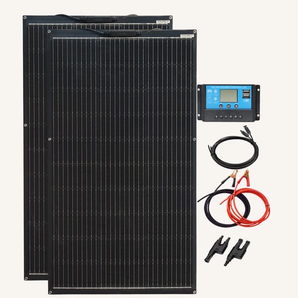 Fleksibel Solpanel, Høj Effektivitet 24%, Letvægts 1,7 kg,200W solarkit
