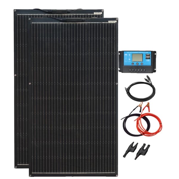 Fleksibel Solpanel, Høj Effektivitet 24%, Letvægts 1,7 kg,200W solarkit