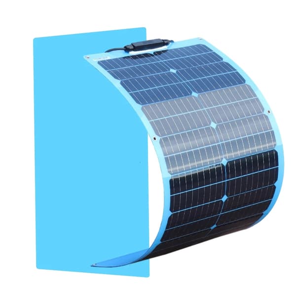 80W Solpanel, Høj Effektivitet 22%, Vandtæt Design,Blå 80w