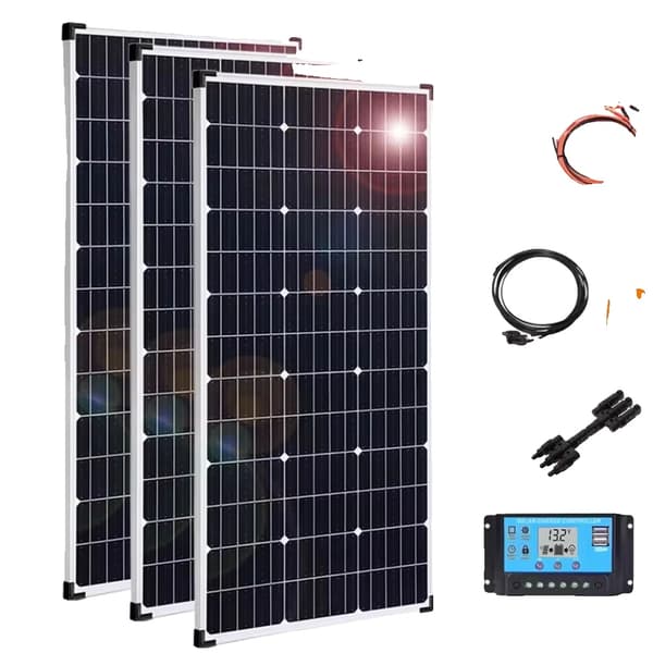 Solpanel Kit, Monokrystallinsk Silikon,480w 3stk 160w sæt