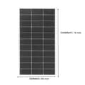 Miniatyrbild 2 av 2: Solpanel, 120W / 200W effekt, monokristallin kiselkonstruktion,18.15V 120W