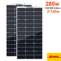 Miniatyrbillede 2 af 2: Solcellepanel Kit, 280W Effektudgang, Fleksibelt Design,280w 2stk 140w-a