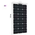 Miniatyrbillede 1 af 2: Fleksibel Monokrystallinsk Solpanel, 100W Effektudgang, Nem Installation,19.8V 100W-a
