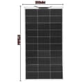 Miniatyrbillede 2 af 2: Fleksibel Monokrystallinsk Solpanel, 100W Effektudgang, Nem Installation,1stk 100w