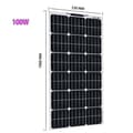 Miniatyrbillede 2 af 2: Fleksibel Monokrystallinsk Solpanel, 100W Effektudgang, Nem Installation,19.8V 100W
