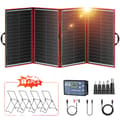 Miniatyrbillede 1 af 2: Bærbar Solpanel, 195W Maksimal Effekt, Foldbart Design,295W med 4 stk stativ