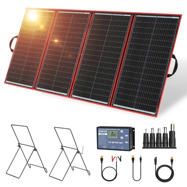 Transportabelt solcellepanel kit, høj effektivitet, fleksibelt design, letvægts,295W Kit og Beslag