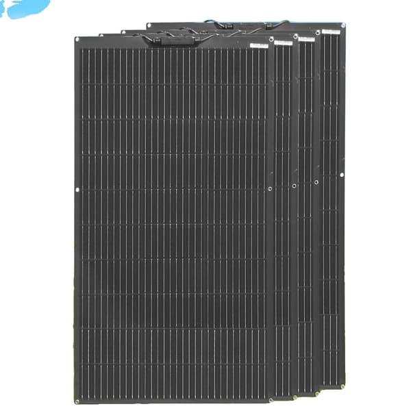 Fleksibelt solpanel kit, 100W kapacitet, 24% effektivitet,4stk 100W