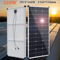 Miniatyrbillede 2 af 2: 12V, 320W Effekt, Monokrystallinsk Effektivitet,320W 2stk 160w
