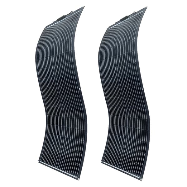 Fleksibel monokrystallinsk solpanel, 100W effektudgang, letvægtsdesign,200W-2x100w-a