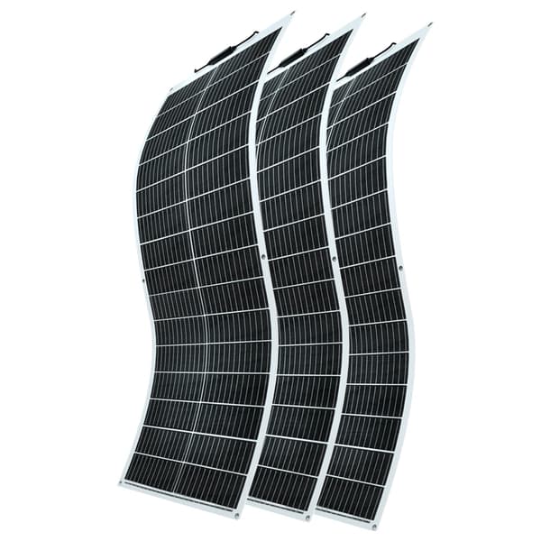 Fleksibel monokrystallinsk solpanel, 100W effektudgang, letvægtsdesign,300W-3x100w-a