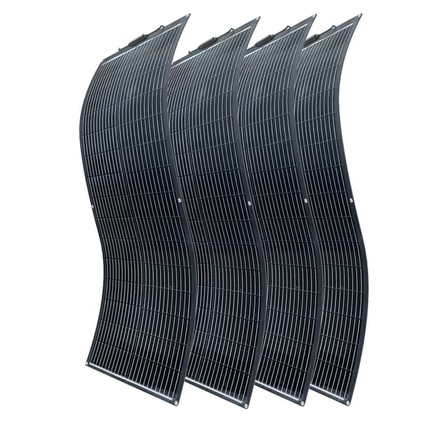 Fleksibel monokrystallinsk solpanel, 100W effektudgang, letvægtsdesign,400w-4x100w-a