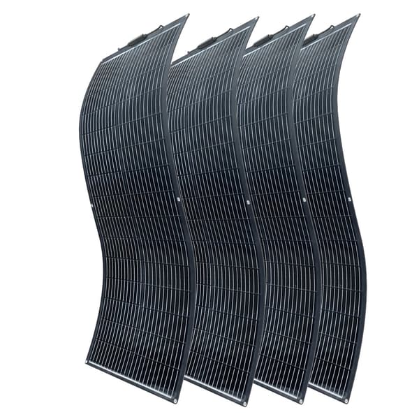 Fleksibel monokrystallinsk solpanel, 100W effektudgang, letvægtsdesign,400w-4x100w-a