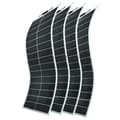 Miniatyrbild 2 av 2: Flexibelt monokristallint solpanel, 100W effektuttag, lättviktsdesign,400w-4x100w