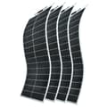 Miniatyrbild 1 av 2: Flexibelt monokristallint solpanel, 100W effektuttag, lättviktsdesign,400w-4x100w