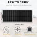 Miniatyrbild 2 av 2: XINPUGUANG Solpanel, 100W Effektutgång, Ultralätt Design,100W
