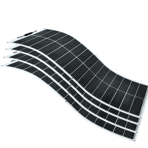 100W Fleksibelt Solpanel, Høj Effektivitet Monokrystallinsk, Ultra-Let Design,400w-4x100w