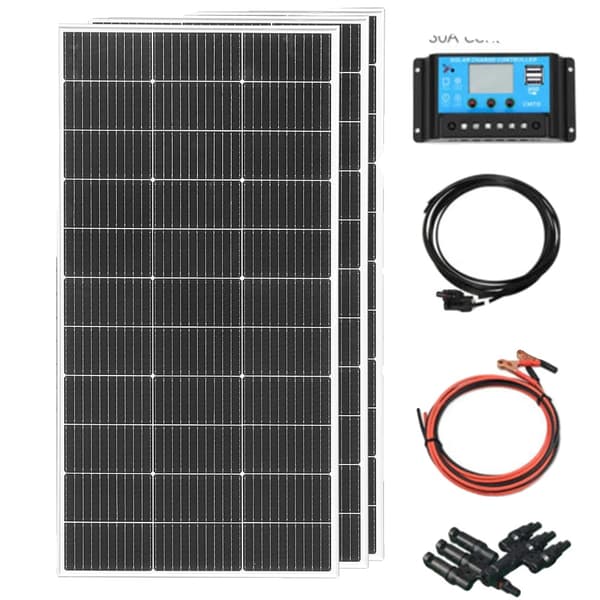 Stift Glas Solpanel, Maksimal Effekt 1200W, 24% Effektivitet, Størrelse 1045*550*25 mm,12V 360W solarkit