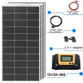 Miniatyrbillede 2 af 2: Stift Glas Solpanel, Maksimal Effekt 1200W, 24% Effektivitet, Størrelse 1045*550*25 mm,12V 480W solarkit