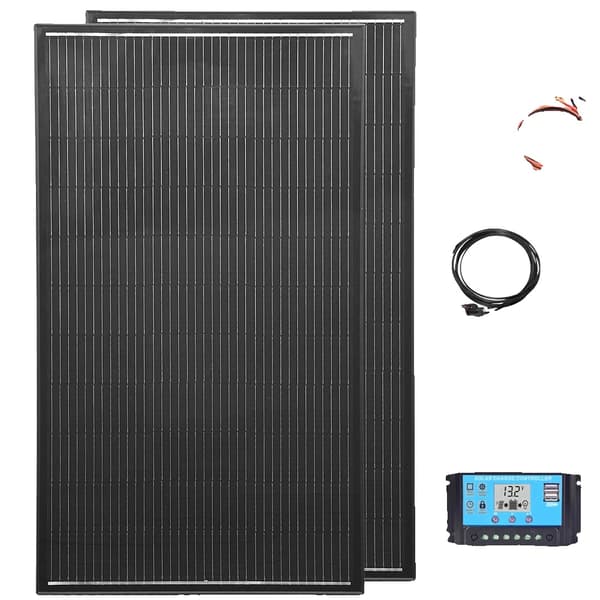 Solpanel, monokristallint kisel, kompakt design,12V24V 400W kit