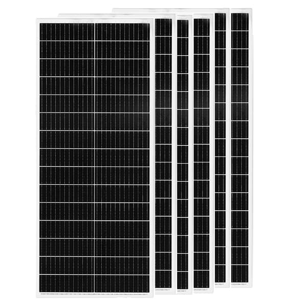 Solpanel, Maximal Effekt 100W, Dimensioner 44,33 x 18,03 tum, Modulverkningsgrad 24%,6Pcs100W (600W)