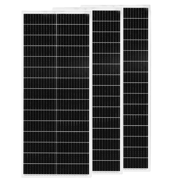 Solpanel, Maximal Effekt 100W, Dimensioner 44,33 x 18,03 tum, Modulverkningsgrad 24%,3St100W (300W)