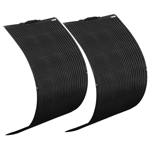 Flexibel solpanel, lättvikts 120W, hög effektivitet monokristallin design,240W-Svart
