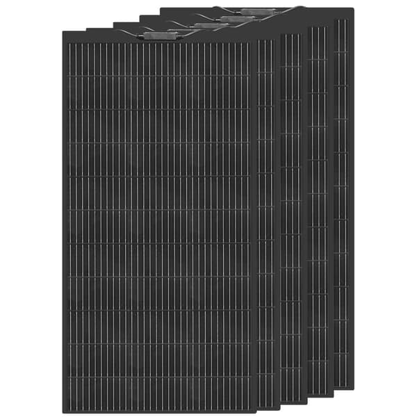 Fleksibelt Solcellepanel, 120W Høj Effektivitet, Letvægts Monokrystallinsk Design,5X120W solarpanel
