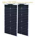 Miniatyrbillede 2 af 2: Højtydende Solpanel Kit, 50W/100W Monokrystallinsk, Fleksibelt Design,100W Hvid