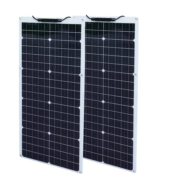 Højtydende Solpanel Kit, 50W/100W Monokrystallinsk, Fleksibelt Design,100W Hvid
