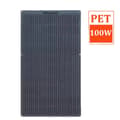 Miniatyrbillede 1 af 2: Solpanel, Fleksibel, Vandtæt,100w PET Sort