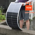 Miniatyrbild 2 av 2: Solpanel, flexibel, vattentät,95w PET Vit