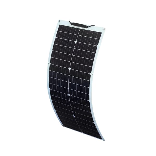 Højtydende Solpanel Kit, 50W/100W Monokrystallinsk, Fleksibelt Design,18V 50W Hvid